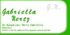 gabriella mertz business card